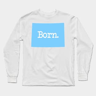 Colorado Born CO Blue Long Sleeve T-Shirt